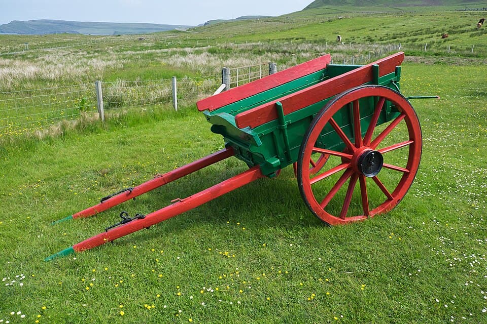 Two-wheeled horse cart